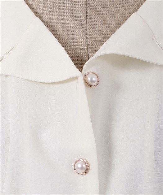 ブーケ刺繍襟ブラウス | outlet | axes femme online shop ブーケ刺繍襟ブラウス | outlet | axes femme online shop