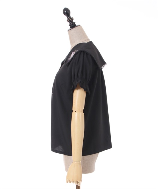 ブーケ刺繍襟ブラウス | outlet | axes femme online shop ブーケ刺繍襟ブラウス | outlet | axes femme online shop