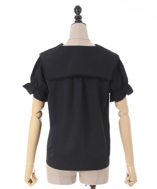 ブーケ刺繍襟ブラウス | outlet | axes femme online shop ブーケ刺繍襟ブラウス | outlet | axes femme online shop
