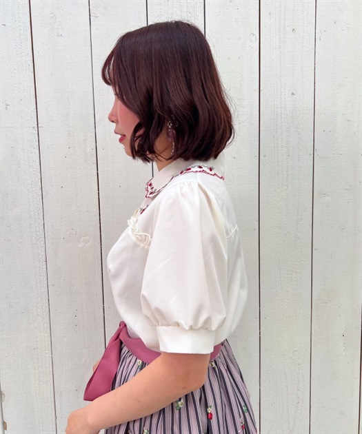 ストロベリー刺繍ブラウス | outlet | axes femme online shop ストロベリー刺繍ブラウス | outlet | axes femme online shop