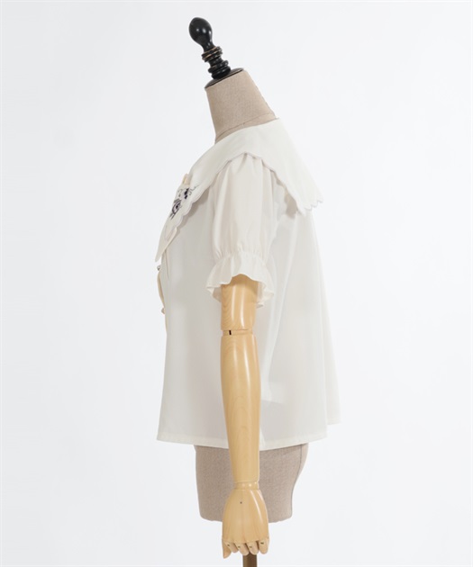 axes femme｜扇子*紅葉刺繍セーラーブラウス | Rakuten Fashion