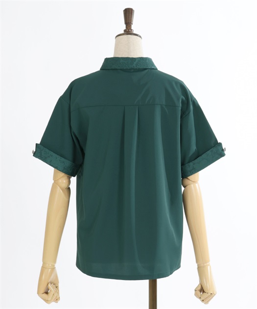 ジャカード切替シャツ | outlet | axes femme online shop ジャカード切替シャツ | outlet | axes femme online shop