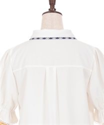 パイピング×リボン付ブラウス | outlet | axes femme online shop パイピング×リボン付ブラウス | outlet | axes femme online shop