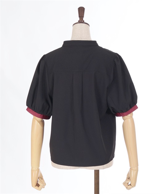 トランプ刺繍バイカラーブラウス【WEB限定価格】 | レディース服 トランプ刺繍バイカラーブラウス【WEB限定価格】 | レディース服