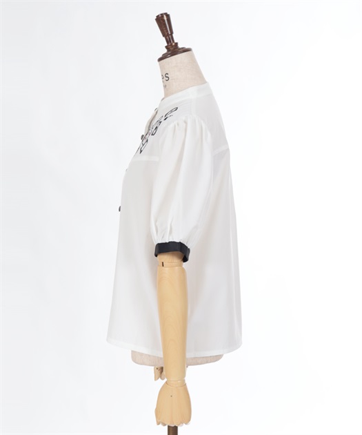トランプ刺繍バイカラーブラウス【WEB限定価格】 | レディース服 トランプ刺繍バイカラーブラウス【WEB限定価格】 | レディース服