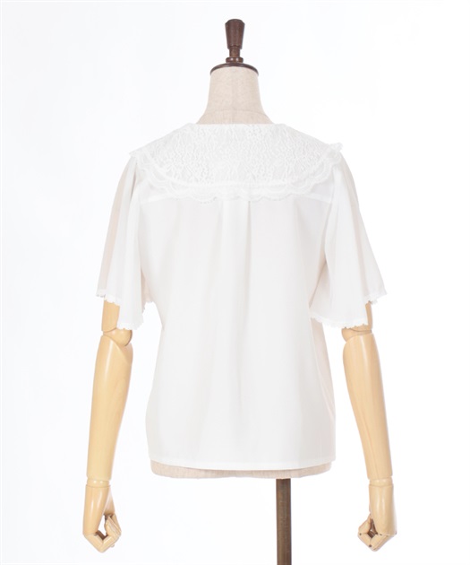 レースセーラー刺繍ブラウス | outlet | axes femme online shop
