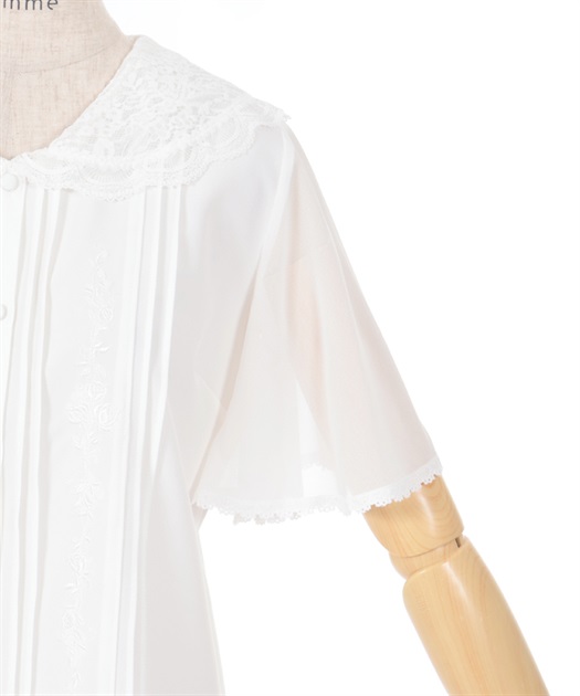 レースセーラー刺繍ブラウス | outlet | axes femme online shop レースセーラー刺繍ブラウス | outlet | axes femme online shop