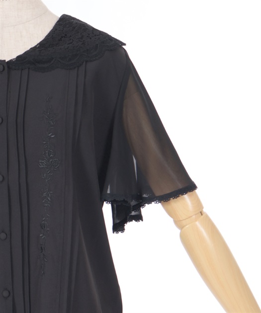 レースセーラー刺繍ブラウス | outlet | axes femme online shop レースセーラー刺繍ブラウス | outlet | axes femme online shop