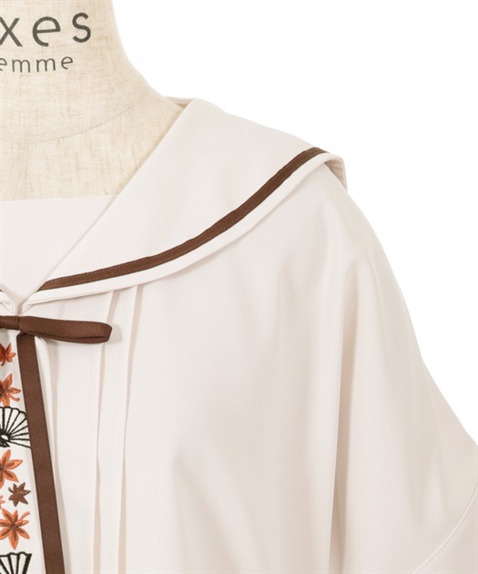 扇子×紅葉刺繍セーラーブラウス | axes femme | axes femme 扇子×紅葉刺繍セーラーブラウス | axes femme | axes femme