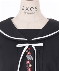扇子×紅葉刺繍セーラーブラウス | outlet | axes femme online shop