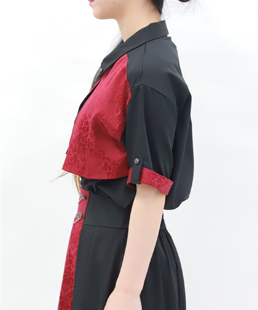 ジャカード×プリーツブラウス | axes femme | axes femme online ジャカード×プリーツブラウス | axes femme | axes femme online
