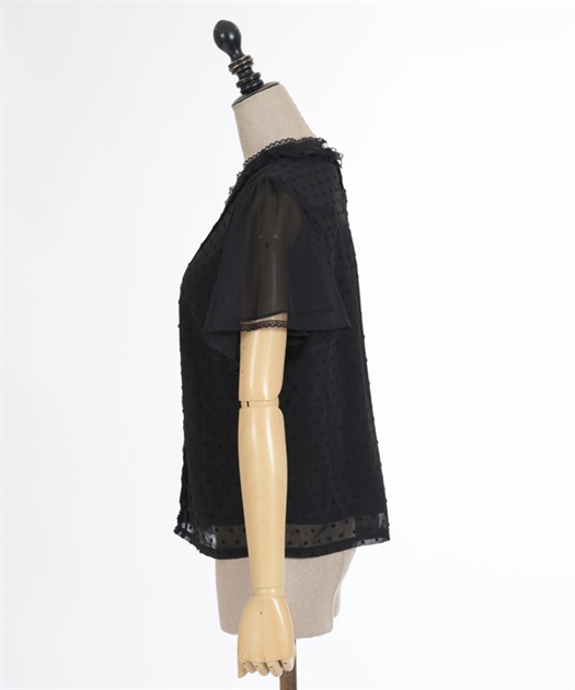coca シャツ ブラウス 袖フレアドットブラウス : ZOZOTOWN Yahoo