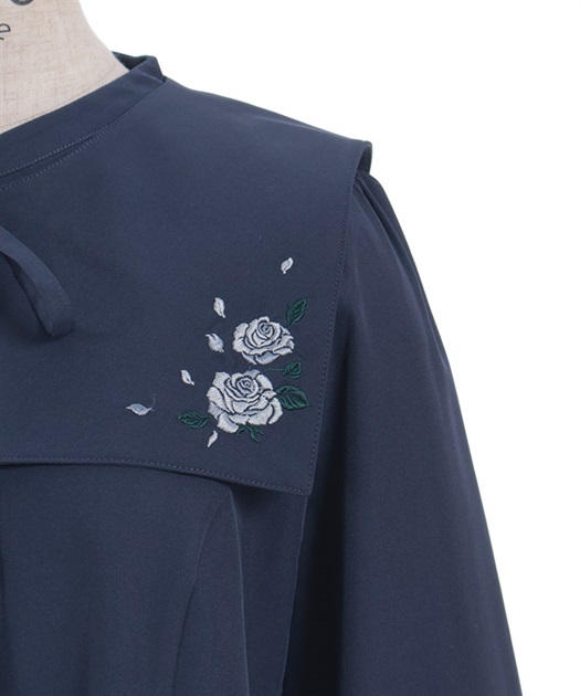 薔薇刺繍付け襟セットブラウス | axes femme | axes femme 薔薇刺繍付け襟セットブラウス | axes femme | axes femme