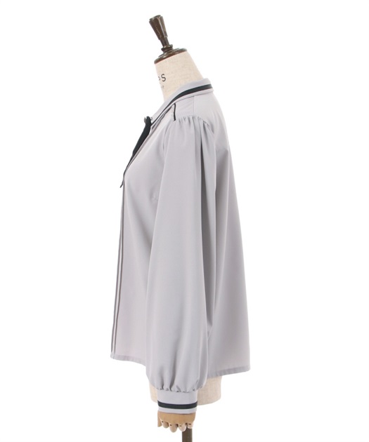 ライン使いタイ付ブラウス | outlet | axes femme online shop ライン使いタイ付ブラウス | outlet | axes femme online shop
