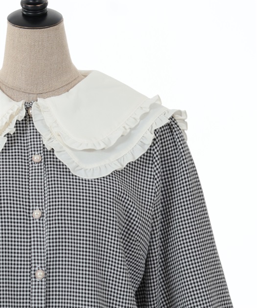 ダブルビッグ衿ブラウス | outlet | axes femme online shop