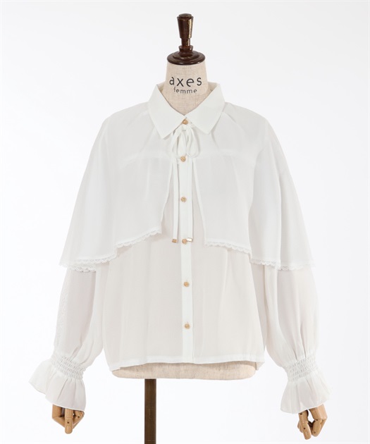 ケープセットブラウス | outlet | axes femme online shop ケープセットブラウス | outlet | axes femme online shop