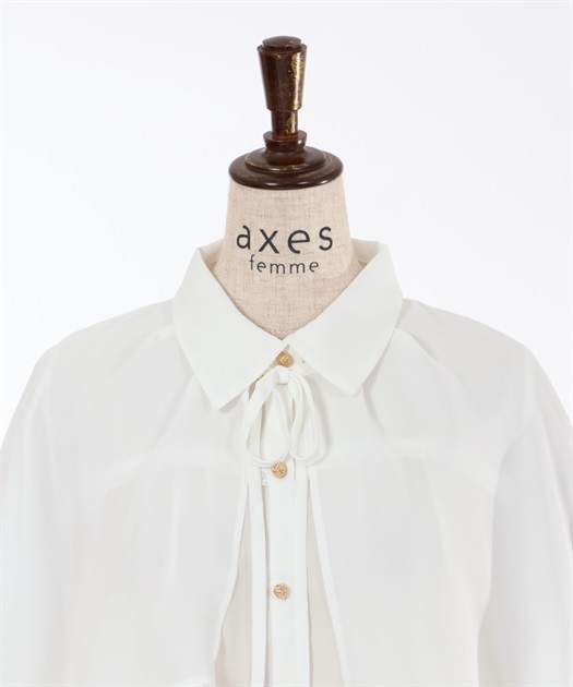 即完売 akiki ケープブラウス