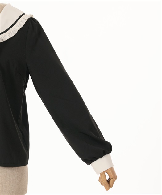 チェックリボン付セーラーブラウス | 衣料 | axes femme online shop チェックリボン付セーラーブラウス | 衣料 | axes femme online shop