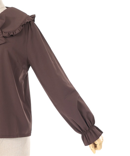 ピンタックリボン丸襟ブラウス | outlet | axes femme online shop ピンタックリボン丸襟ブラウス | outlet | axes femme online shop