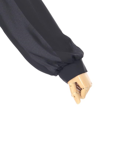 リボン付フリル長袖ブラウス | outlet | axes femme online shop リボン付フリル長袖ブラウス | outlet | axes femme online shop