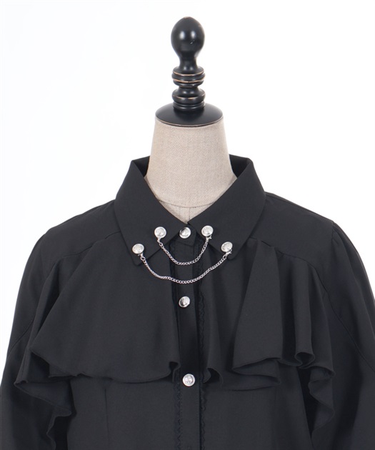 ダークロマンスフリルブラウス | POETIQUE | axes femme online shop ダークロマンスフリルブラウス | POETIQUE | axes femme online shop