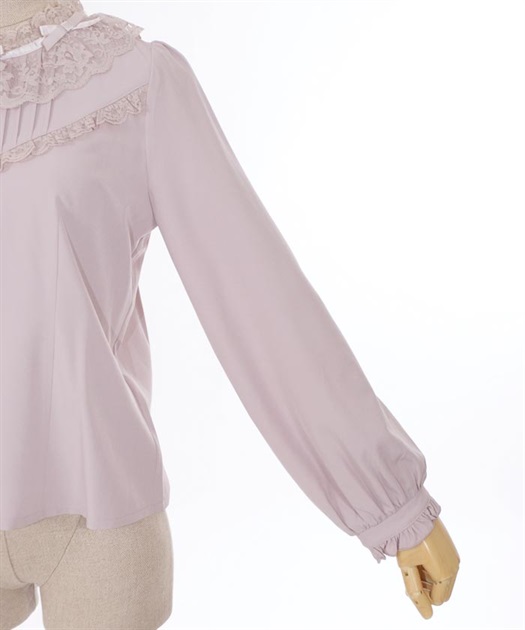 リボン襟フリルブラウス | POETIQUE | axes femme online shop リボン襟フリルブラウス | POETIQUE | axes femme online shop