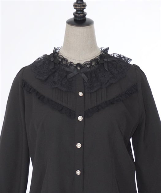 リボン襟フリルブラウス | POETIQUE | axes femme online shop リボン襟フリルブラウス | POETIQUE | axes femme online shop