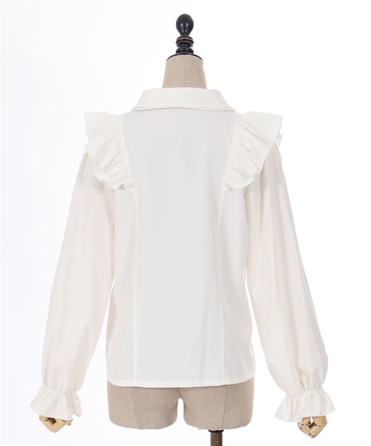 リボン付丸襟長袖ブラウス | POETIQUE | axes femme online shop
