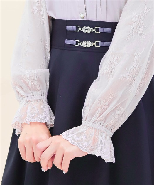 レースデザインガーリーブラウス | レディース服・レディース