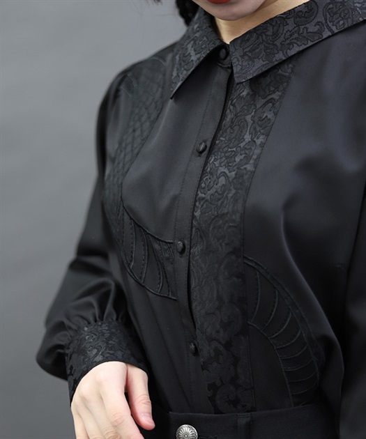 ヘビスケール刺繍ブラウス | レディース服・レディース