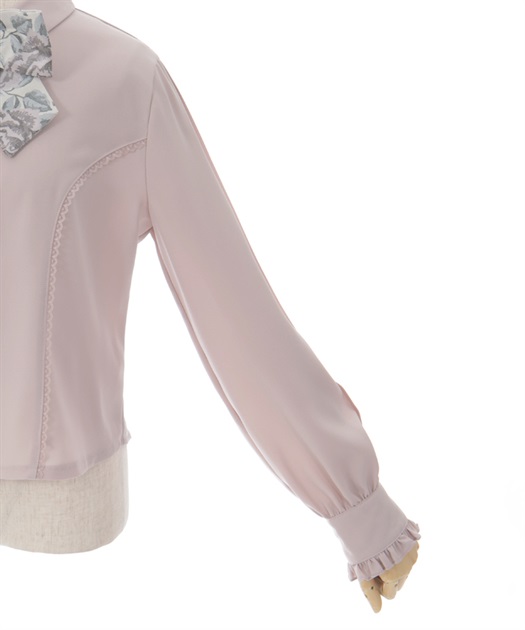 ジャカードリボン付ブラウス | レディース服・レディース ジャカードリボン付ブラウス | レディース服・レディース
