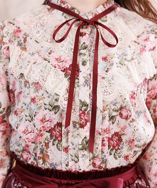 フラワーガーデン柄ブラウス | axes femme | axes femme online shop フラワーガーデン柄ブラウス | axes femme | axes femme online shop