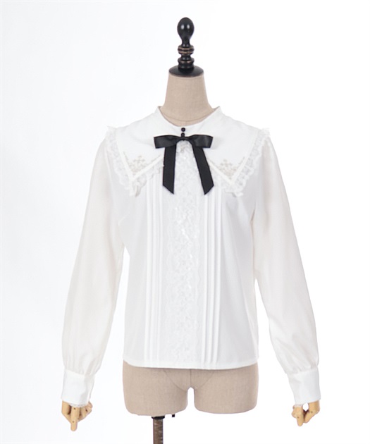 クロス刺繍シスターブラウス | POETIQUE | axes femme online shop