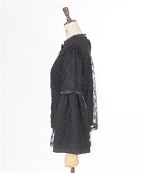 リボン付レース姫袖ブラウス | POETIQUE | axes femme online shop