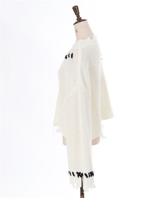 ステッチダメージニット【期間限定価格】 | レディース服 ステッチダメージニット【期間限定価格】 | レディース服