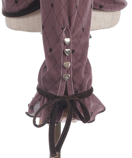 アソート柄ハート釦ベロアプルオーバー【予約】 | axes femme online shop