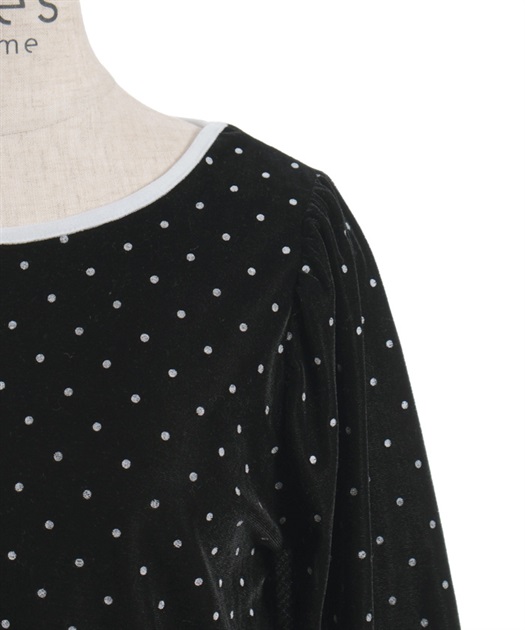 アソート柄ハート釦ベロアプルオーバー【予約】 | axes femme online shop