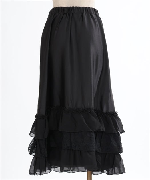 レースフリルロングペチスカート | レディース服・レディース レースフリルロングペチスカート | レディース服・レディース