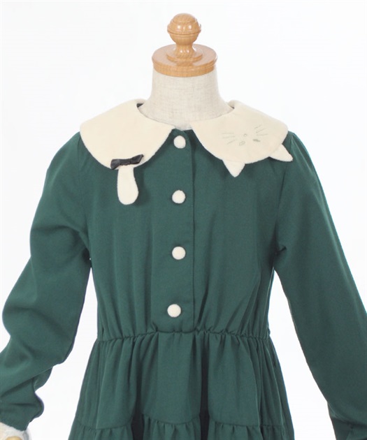 kidsネコ襟ティアードワンピース | kids -outlet- | axes femme online