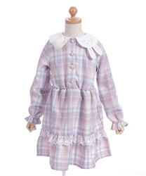 うさぎ襟チェック柄ワンピース | レディース服・レディース