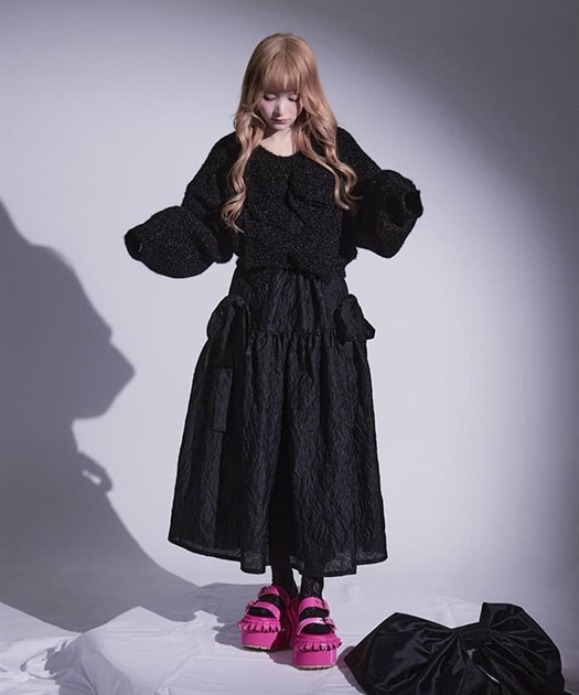axes femme 2WAY ギンガム チェック フリル レース ワンピース