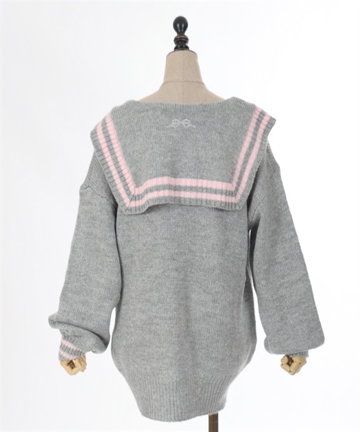 FBセーラーカラーニット【10%OFF対象商品】 | FICKLE BEBE FBセーラーカラーニット【10%OFF対象商品】 | FICKLE BEBE