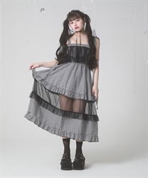 【未使用品】Fickle Bebe フリルティアードワンピース　アクシーズファム フリルティアードワンピース | FICKLE BEBE