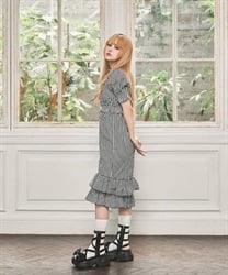 ボウタイフリルワンピース【10%OFF対象商品】 | FICKLE BEBE ボウタイフリルワンピース【10%OFF対象商品】 | FICKLE BEBE