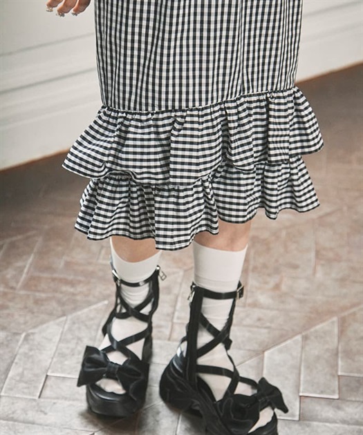 ボウタイフリルワンピース | レディース服・レディース