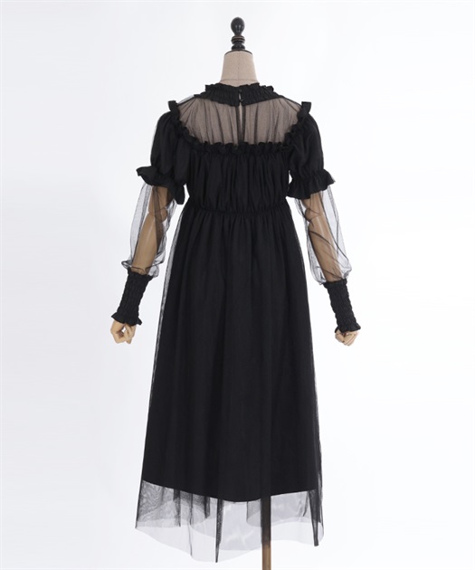レイヤードチュールワンピース | レディース服・レディース