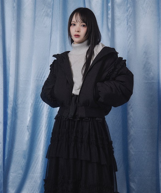 ボリュームフリルショートジャケット | レディース服 ボリュームフリルショートジャケット | レディース服