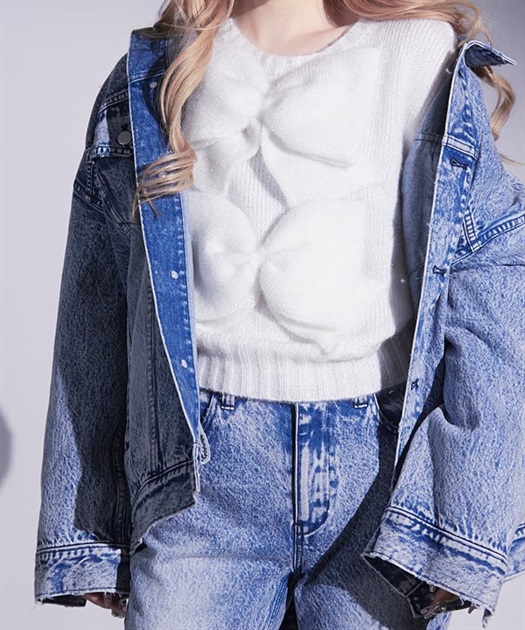 ダメージデニムハートジャケット | 衣料 | axes femme online shop ダメージデニムハートジャケット | 衣料 | axes femme online shop