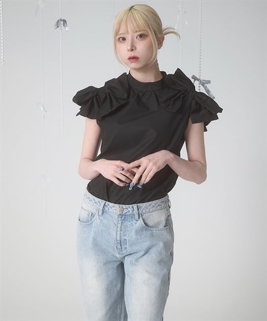 ボリュームフリルブラウス | レディース服・レディース ボリュームフリルブラウス | レディース服・レディース