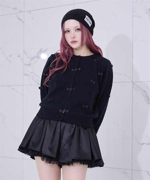 リボンニットカーディガン | axes femme online shop